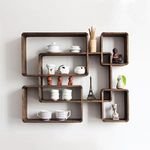 Display Best Show Pieces Wooden Home Decoration Wall Hanging Wine Rack Wall Shelf