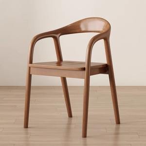 Modern Stylish Solid Wood With Armchair Bedroom Living Room Wooden Restaurant Chairs