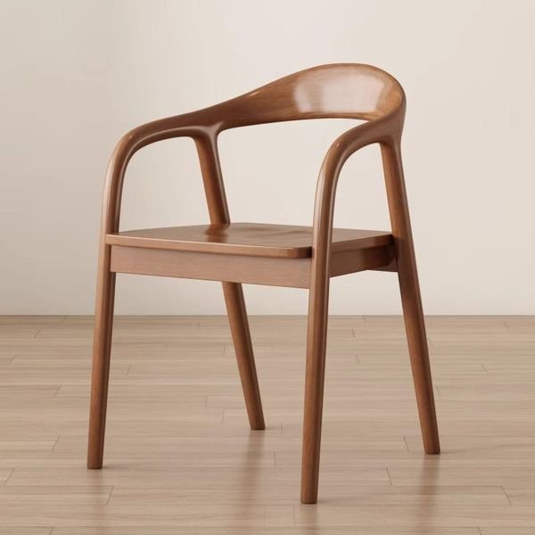 Modern Stylish Solid Wood With Armchair Bedroom Living Room Wooden Restaurant Chairs