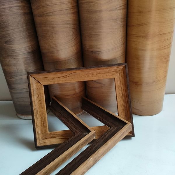 Direct Sale Natural Wooden Photo Frame Commemorative Nostalgic Desktop Photo Frame Hot Stamping Foil