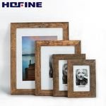 HOFINE Stock Top Selling with Best Price Photo Wood Picture Frame for Wall Decoration Wall Art Customizable Logo