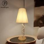 Residential Solid Wood Cloth Decorative Lamp Bedroom Bedside Simple Night Light Desk
