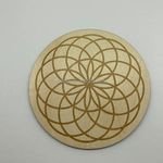 Wall Sculpture Torus Flower Wall Art Wooden Crystal Grid Board Sacred Geometry Wall Hanging Decor