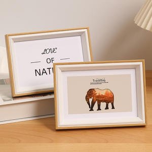 Customized Multi Size 6/7/8/10/12/16/A3/A4 Inch Rural Wall Mounted Square Retro Desktop Wooden Style MDF Photo Picture Frame