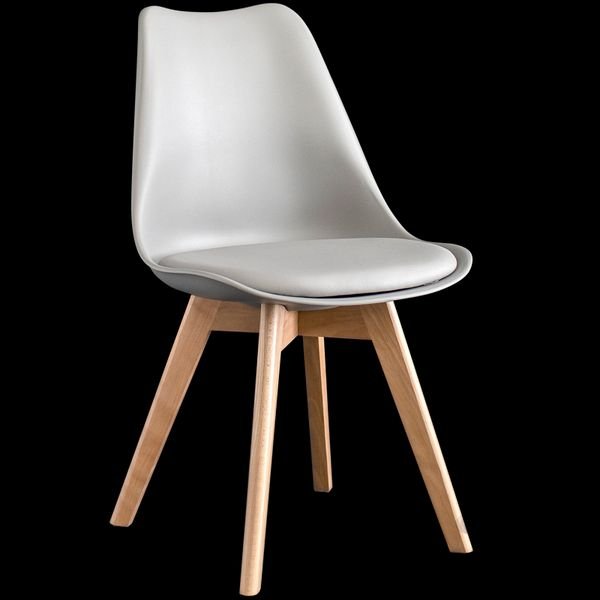 Nordic Italian Design Padded Wooden Legs Cafe Restaurant Chairs Colors PP Plastic Tulip Dining Chairs