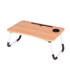 Ergonomic Foldable Portable Mdf Wood Home Office Bed Computer Laptop Lap Tray Desk Table