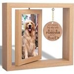 2025 Factory Hot Sale Wooden Rotating Photo Frame Pet Commemorative Desktop Decoration Ornaments