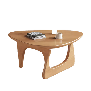 Modern Japanese Solid Wood Coffee Table Luxury Triangle Senior Shaped Simple Living Room Furniture for Home Use