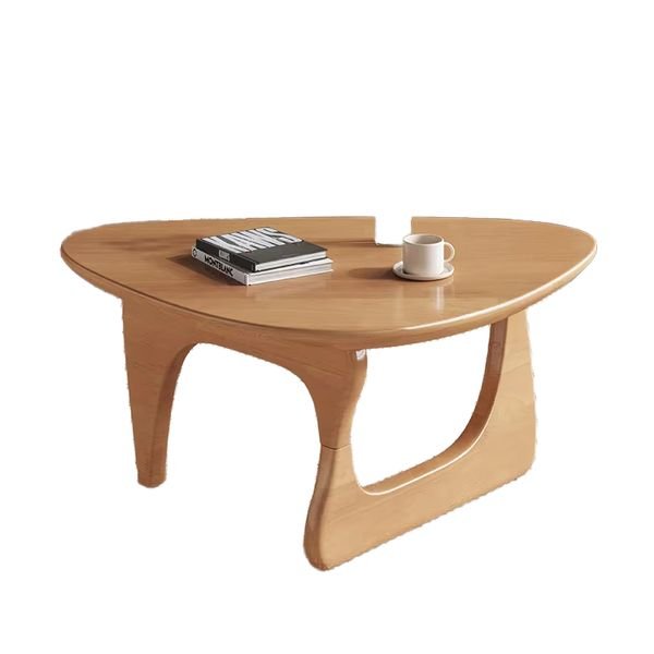 Modern Japanese Solid Wood Coffee Table Luxury Triangle Senior Shaped Simple Living Room Furniture for Home Use