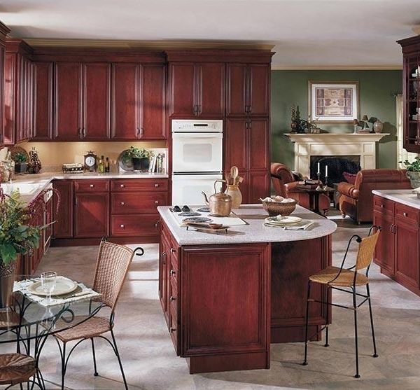 Artisanal Retro Wooden Cabinet Set with Island Counter | Handcrafted Storage for Luxury Villas & Dining Rooms