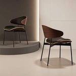 High-quality Simplicity Living Room Fabric PU Furniture Nordic Patchwork Wood Restaurant Outdoor Wedding Hotel Dinning Chair