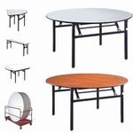 Wholesale Folding Wooden Hotel Room Furniture Set Used Round Banquet Table