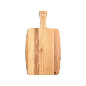 Customized Double-Sided Solid Wood Cutting Board Teak Acacia Featuring Household Handle for Home Kitchen Use-for Pizza Pasta