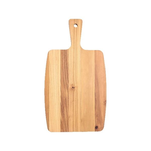 Customized Double-Sided Solid Wood Cutting Board Teak Acacia Featuring Household Handle for Home Kitchen Use-for Pizza Pasta